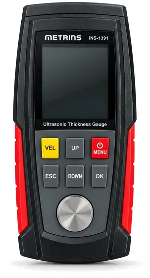 Medidor de espessura por ultrassom centesimal Metrins INS-1391